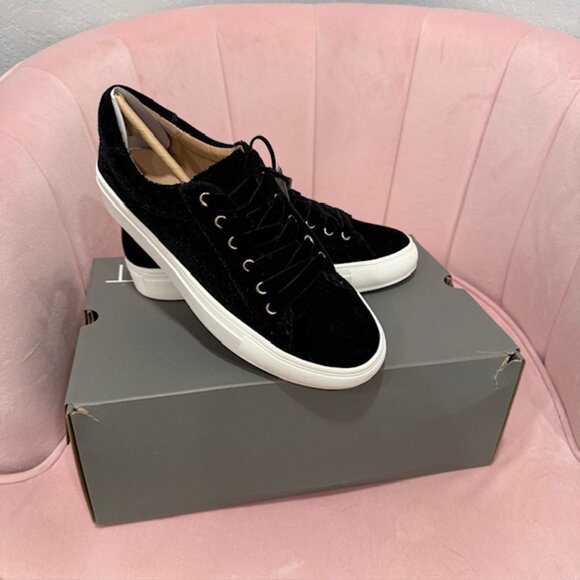 Loft Velvet Lace Up Sneakers - Picture 1 of 3